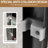Double Sliding Shower Door、48" Wide And 72" High、matte Black Aluminum Frame、clear Tempered Glass、rust Handles、adjustable Width、bathroom 48" W X H Matte Door, 1/4" (6mm) Clear Glass With -proof Film,-119004638
