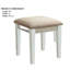 Ensemble coiffeuse avec tabouret et miroir Salyer-535590351