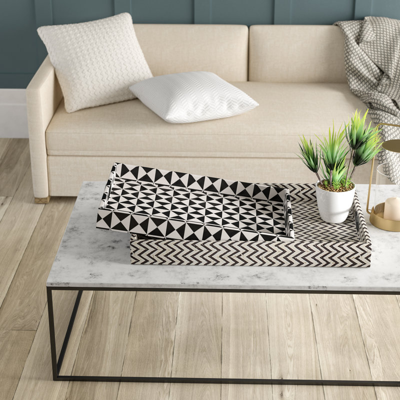 Alceu Solid Wood Tray - Set of 2