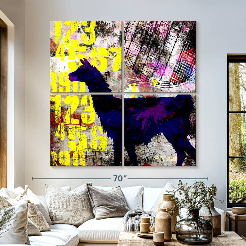 Brampt Painted Llama Grunge