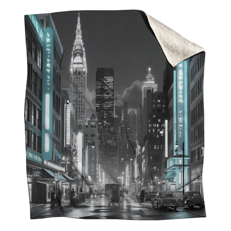 Couvertures Cityscape, 60 po L x 80 po H