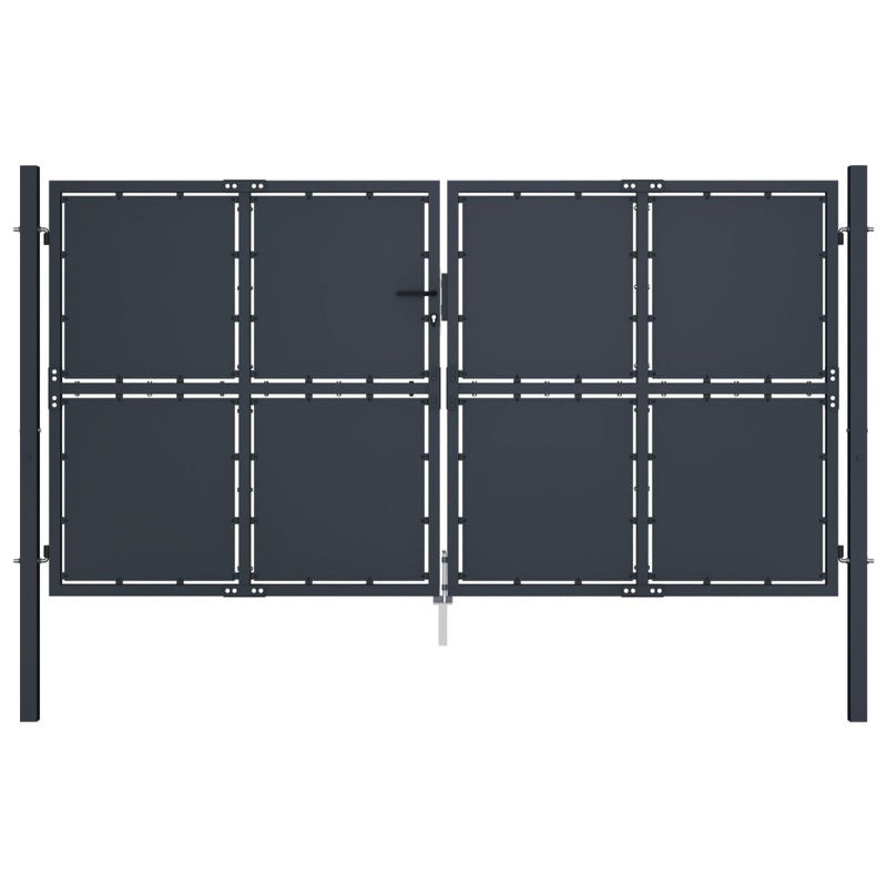 Mosig Anthracite Metal Gate, 250cm H x 300cm W