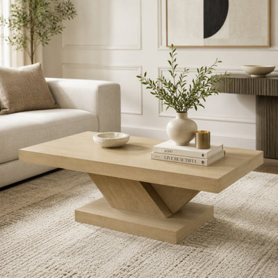 47" Modern Cross Leg Coffee Table
