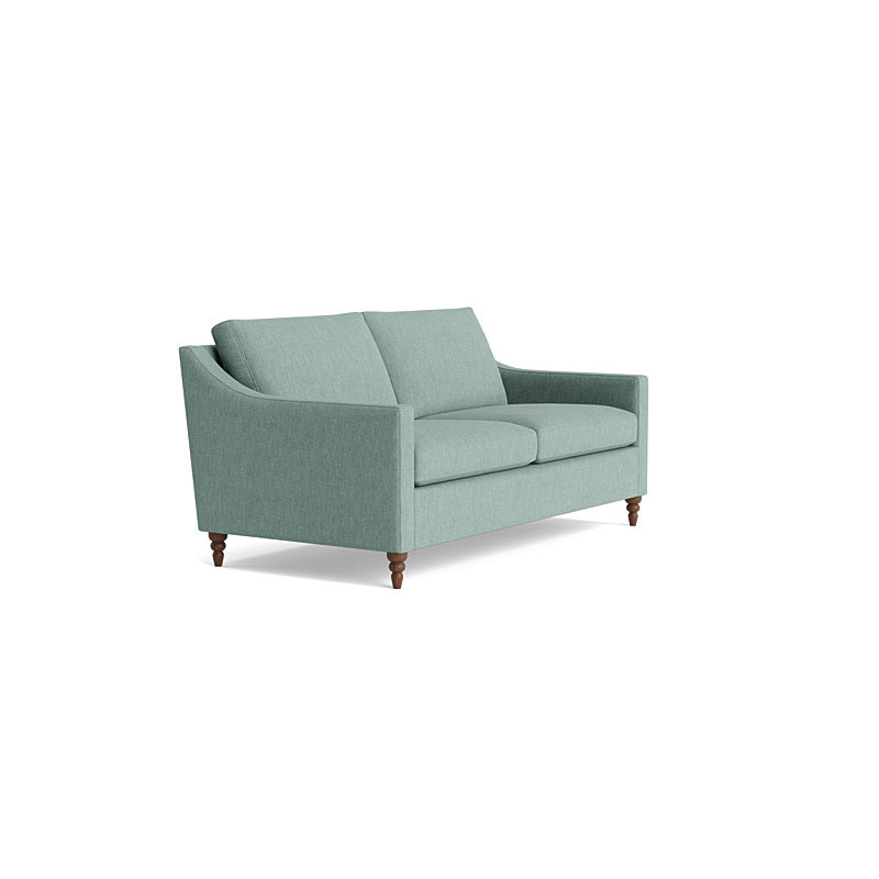 Vera Loveseat (70"), Walnut Finish (Turned), Performance Weave - Spa