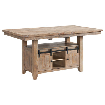 Labruna Extendable Pine Solid Wood Base Dining Table