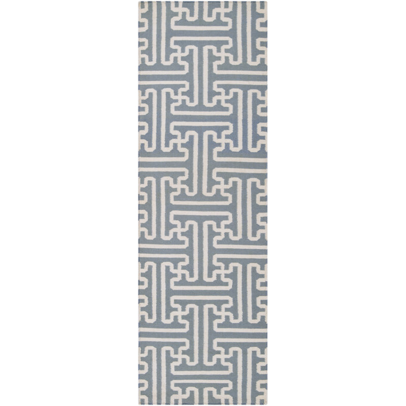 Berkley Flatweave Wool Geometric Indoor Rug, Runner 2'6" x 8'