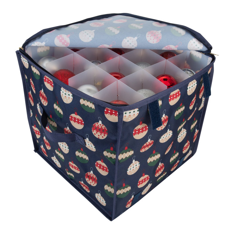 Rangement pour ornements de Noël, H 11,81 po x l 11,81 po x P 11,81 po