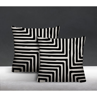 No Decorative Addition Outdoor Reversible Throw Pillow