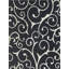 Tapis noir / ivoire en coton damassé-1970494168
