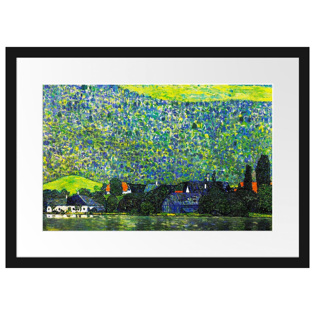 Gerahmter Kunstdruck Litzlberg on Lake Attersee von Gustav Klimt