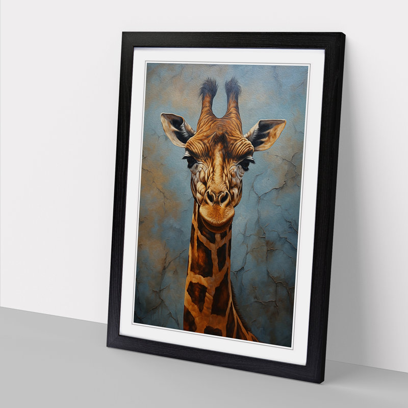 Single Picture Frame Print on Wood, Black Framed, 64cm H x 46cm W