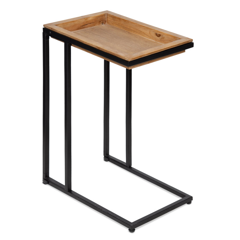 Ironton Tray Top End Table, Brown