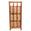 Quart 34 in. H Handcrafted Acacia Wood 3-Tier Corner Storage Cabinet with 3 Water Hyacinth Baskets, Natural-130287240