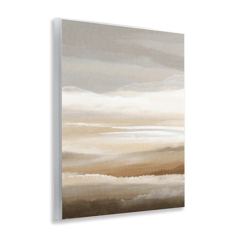 Plaque murale The Horizon Serene Cloud Layers, par Ink Drop Loft