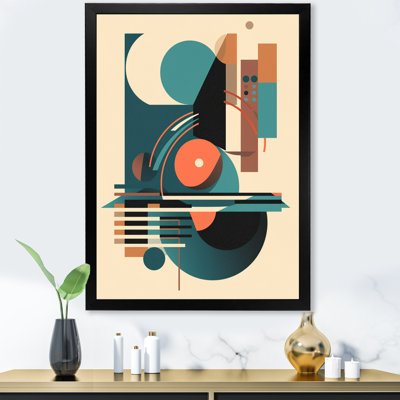 «Blue and Orange Minimalistic Symphony II», impressions sur toile minimalisme