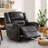 Chemika 40.9'' W Classic Super Soft Padding And Oversize Manual Recliner With Rivets-687175437