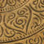 Table basse ronde de 24 po avec plateau martelé Nicholas, table centrale en métal rétro pour le salon, la chambre à coucher et la table d'appoint-227812270