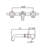 Wall Mounted Optional 2-handle Bathroom Faucet