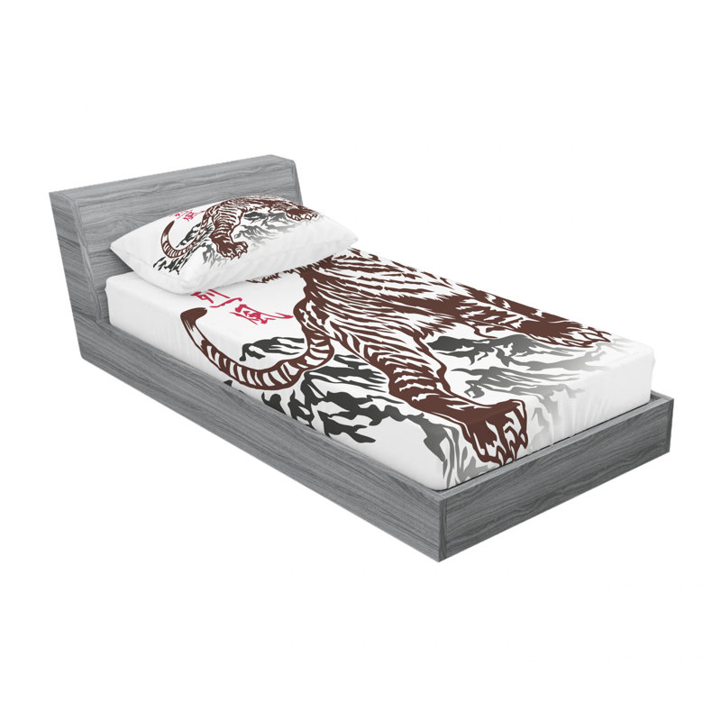 Ensemble de draps sauvages chinois, Ensemble de draps lit simple + 1 taie d'oreiller