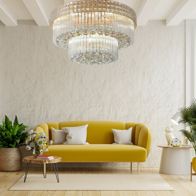 Pikesville Crystal Chandelier, 20cm H x 40cm W x 40cm D