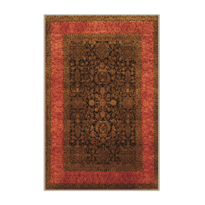Tapis orange / brun Power Loom