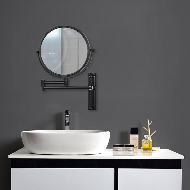 Miroir de maquillage Akiyah, Noir