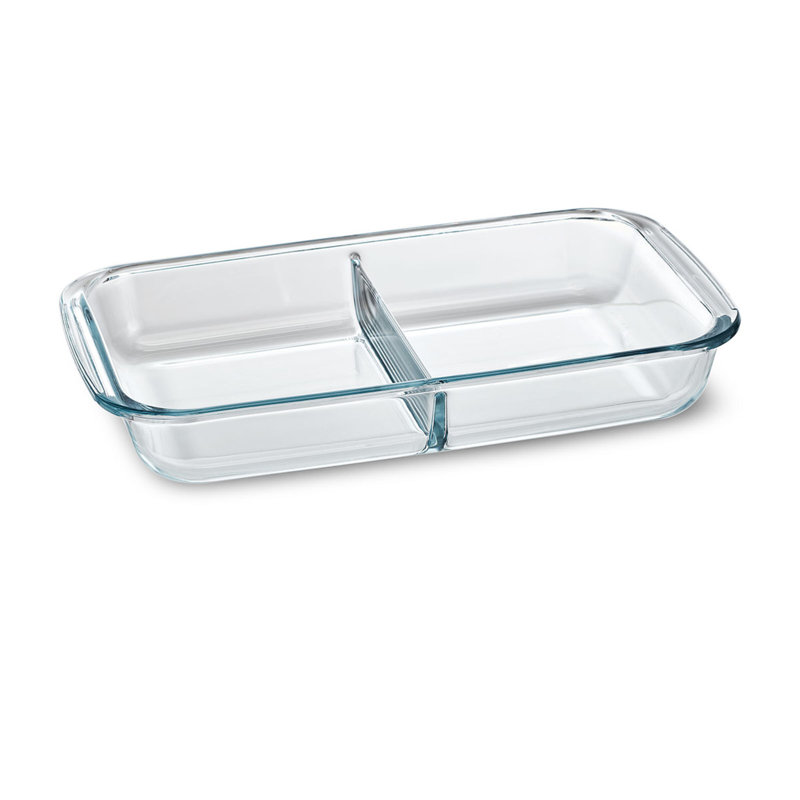 Pfaltzgraff 1.7-Quart Divided Glass Baking Dish