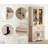 Laziza 5 Tier Bookcase With Barn Door,73.3" Tall Open Storage Bookshelf,Floor Standing Farmhouse Display Organizer With Drawer For Home Office,Living Room-122781471