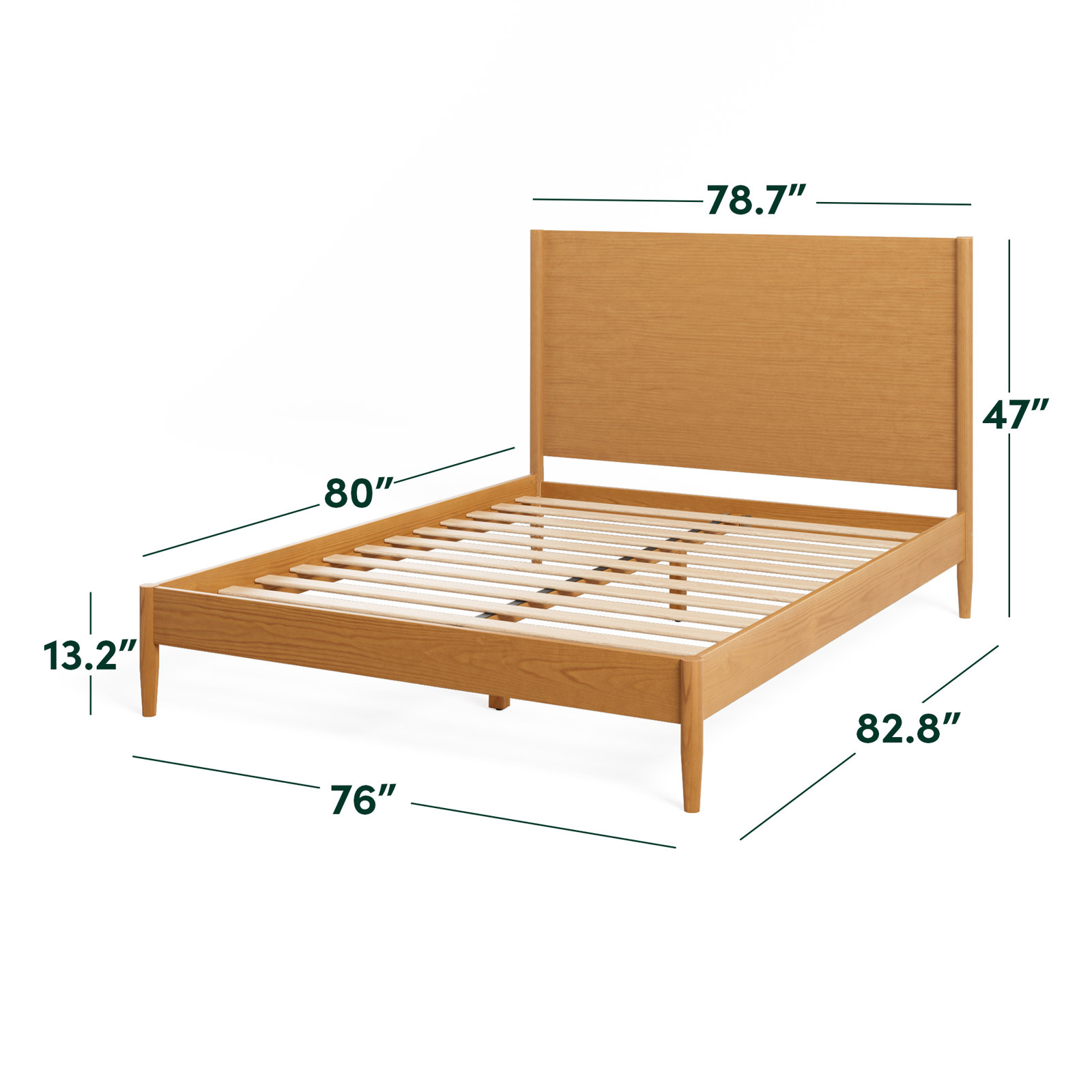 Shawmut Solid Wood Bed, King