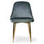Chaise parsons rembourrée en velours Tebikerei