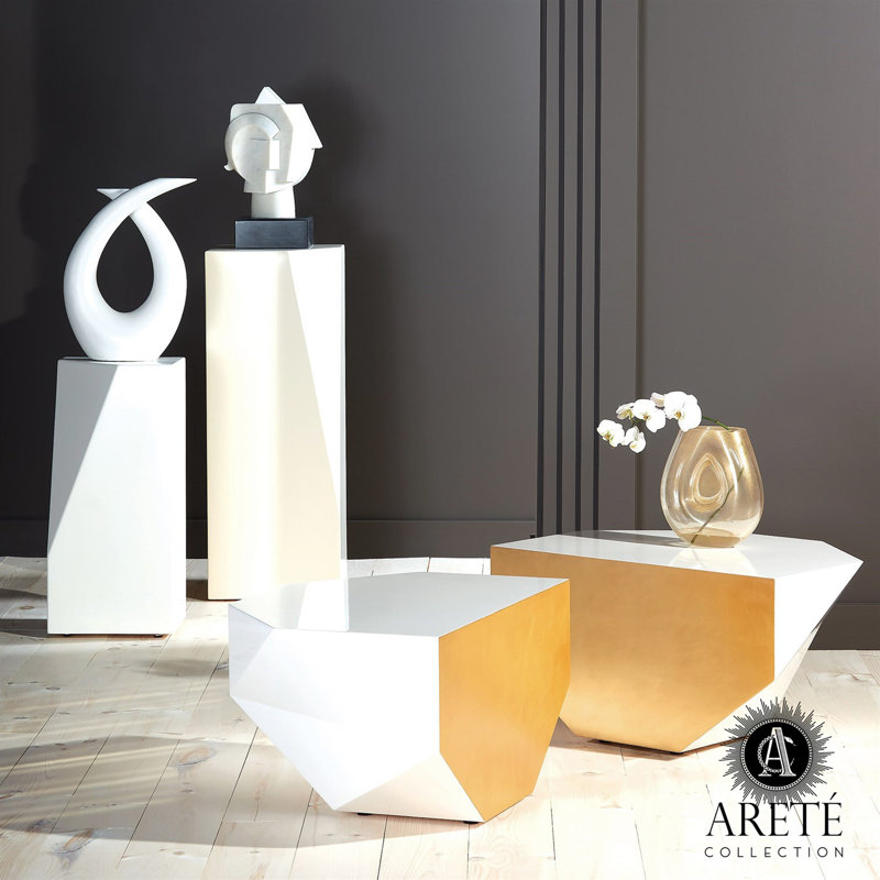 Facet Pedestal, 42.25" H x 16" W x 16" D