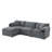 103.5" Chenille Modular Sectional Sofa With Deep And Wide Seat,L Shaped Cloud Couch Set With Double Cushions,4 Seat Sofa With Movable Ottoman,Oversized Indoor Furniture For Living Room,3 Colors-1187969943