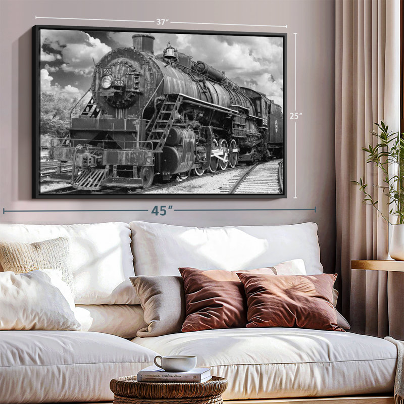 " Steam Engine Train Wall Art ", 25" H x 37" W