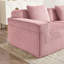 Canapé modulaire modulaire U_Shape à 3 places sans os, canapé modulaire Cloud à assise profonde, canapé modulaire à 3 places avec coussins et 2 repose-pieds mobiles, tissu en velours côtelé-190652289-190652415-190652290