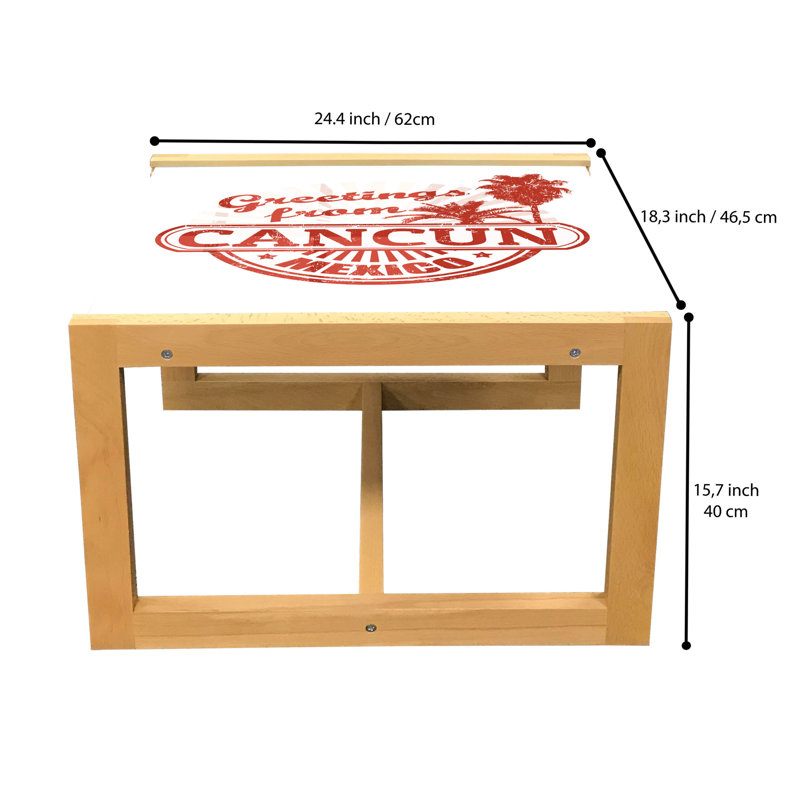 Iretomiwa Trestle Coffee Table, 40cm H x 46.5cm W x 62cm D