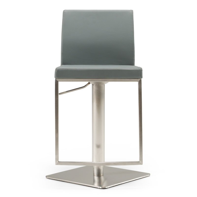 Whitbourne Adjustable Height Bar Stool, Gray