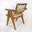 Stained Teak Wood and Natural Rattan Chair-1608888818