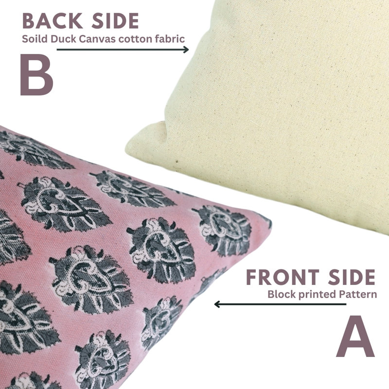 Housse de coussin à motif floral 26X26 pouces, H 26 po x l 26 po