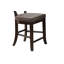 Chaise d'appoint en tissu en noyer