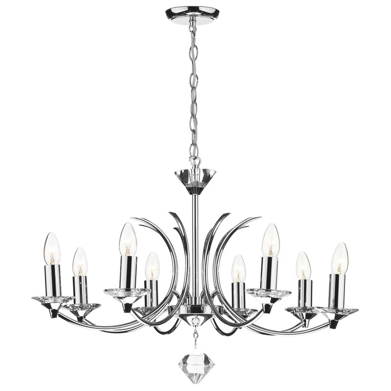 Ackermann 8 - Light Candle Style Chandelier