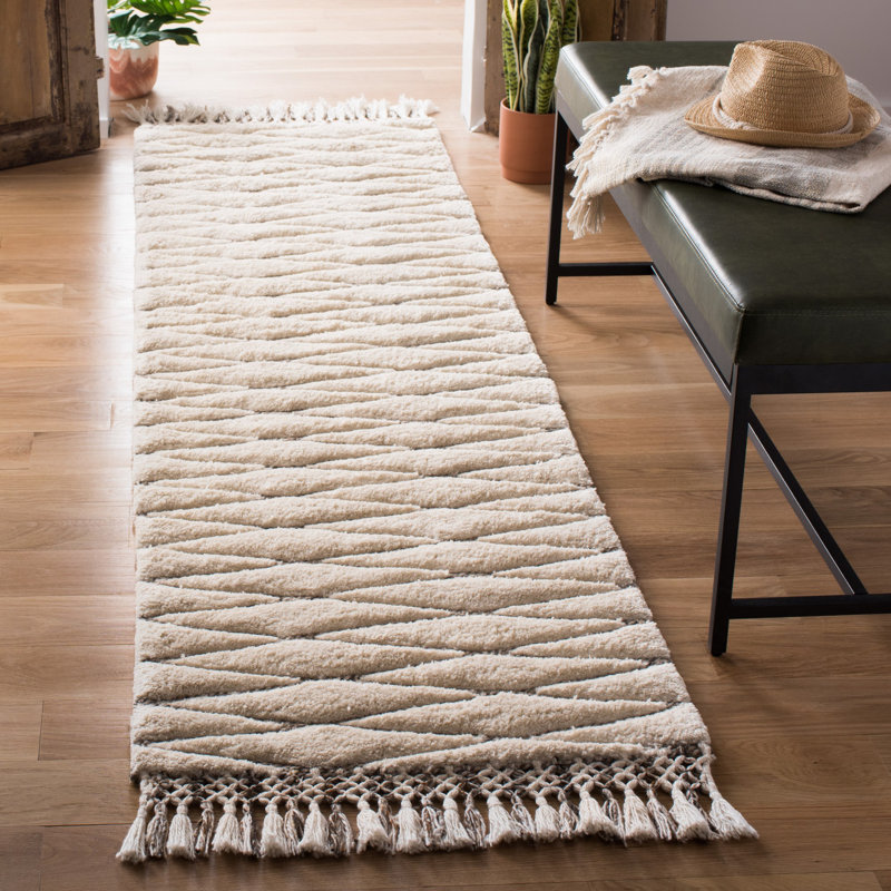 Powell Hand Tufted Performance Geometric Rug, Runner 2'3" x 8'
