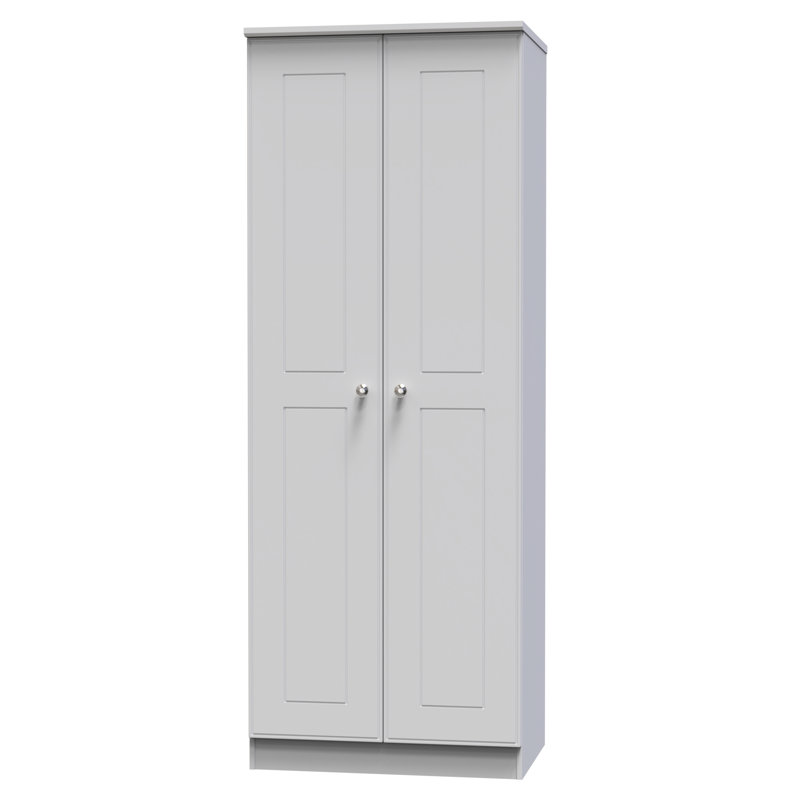 Taiyler Manufactured Wood Wardrobe, Grey Matt
