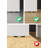 Shaker 1 Panel Manufactured Wood Solid Core Sliding Hidden Barn Door Without Base Board with Installation Hardware Kit-107230432-107230434