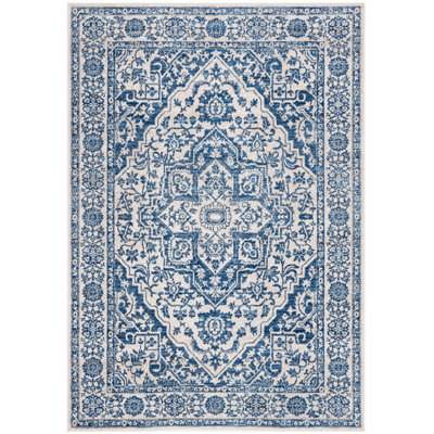 Tapis oriental gris clair / ivoire