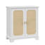 Buffet avec portes décoratives en rotin, armoire de rangement pour buffet, console, armoire décorative, convient aux couloirs, entrées, salons