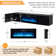 70" Floating Fireplace TV Stand for TVs up to 80", Wall Mounted Media Console with LED Lights