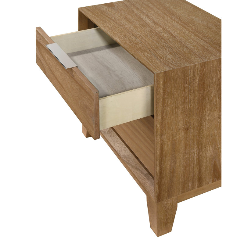 Table de chevet contemporaine 1 tiroir 2 pièces