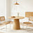 Wooden circular dining table-817645413
