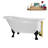 58" Streamlin Clawfoot Tub,Tray,Drain, Clawfeet-101628926-102219868