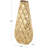 Mitcham Metal Decorative Gold Vase with Peacock Inspired Design-1471928656
